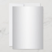 White Save the Date Christmas Cards Gay Wedding (Rückseite)