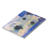 White Schnauzer's RULE ! Notizblock (Rotiert)