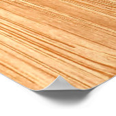 White Schwanz Buck Deer Head Holzkörner Style Poster (Ecke)