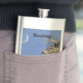 White Schwanz Buck Flachmann (Beispiel)
