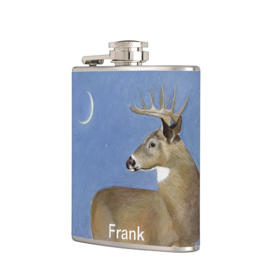 White Schwanz Buck Flachmann (Links)