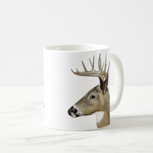 White Schwanz Buck Kaffeetasse (VorderseiteRechts)
