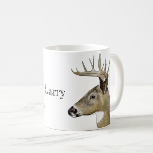 White Schwanz Buck Kaffeetasse (VorderseiteRechts)