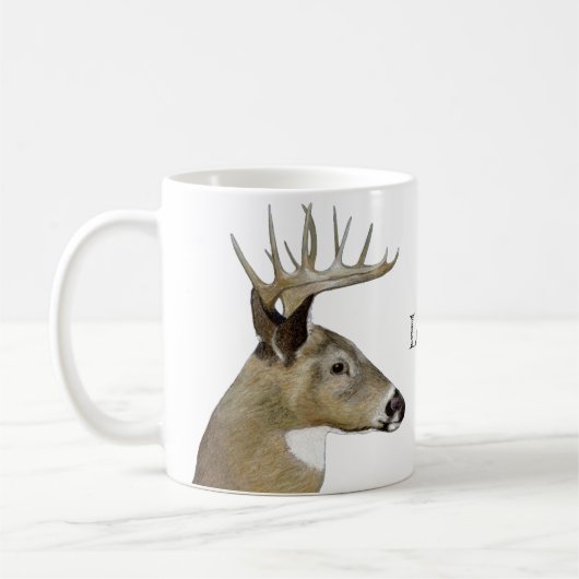White Schwanz Buck Kaffeetasse (Links)