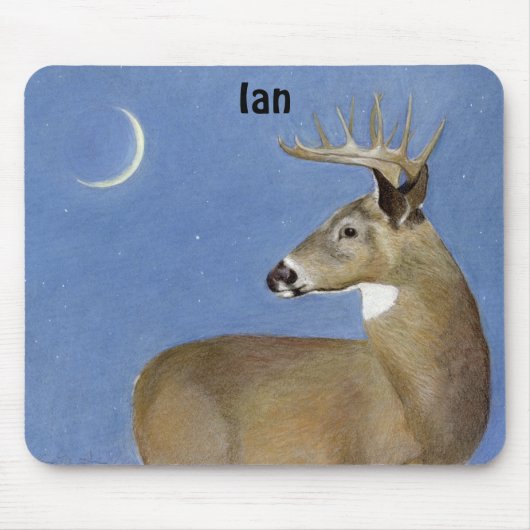 White Schwanz Buck Mousepad (Vorne)