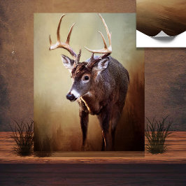 White Schwanz Buck Poster