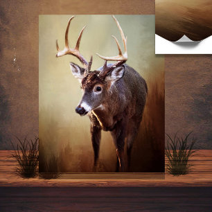 White Schwanz Buck Poster