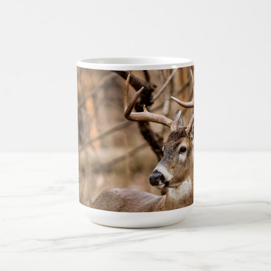 White Schwanz Deer Buck Kaffeetasse (Mittel)