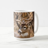 White Schwanz Deer Buck Kaffeetasse (VorderseiteRechts)