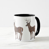 White Schwanz Deer Buck Tasse (VorderseiteRechts)