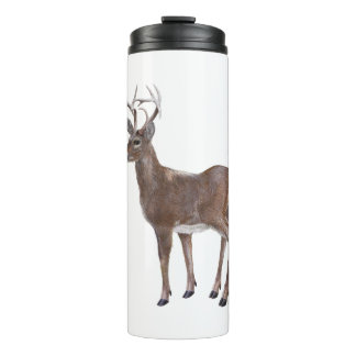 White Schwanz Deer Buck Thermosbecher