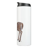 White Schwanz Deer Buck Thermosbecher (Nach rechts gedreht)
