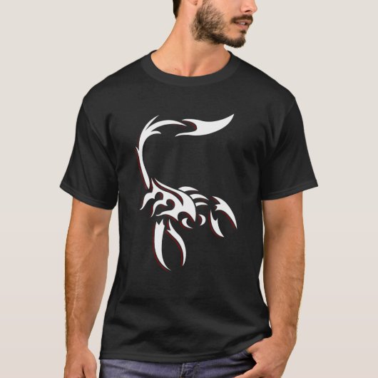 White Scorpion Maori Tribal T-Shirt (Vorderseite)