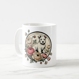 White Scottish Terrier Art Niedlich Scottie Kaffeetasse