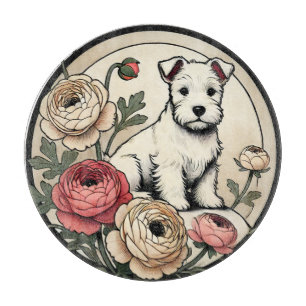 White Scottish Terrier Art Niedlich Scottie Schneidebrett