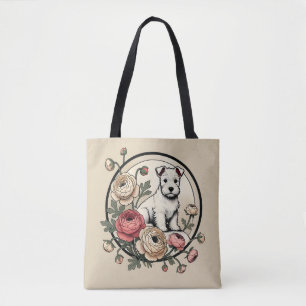 White Scottish Terrier Art Niedlich Scottie Tasche