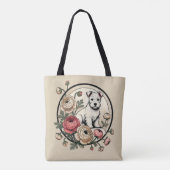 White Scottish Terrier Art Niedlich Scottie Tasche (Rückseite)