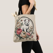 White Scottish Terrier Art Niedlich Scottie Tasche (Von Nahem)