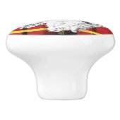 White Scottish Terrier Scotty Keramik Knopf Keramikknauf (Seitenansicht)