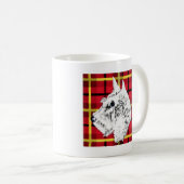 White Scottish Terrier Tasse (VorderseiteRechts)