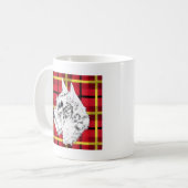 White Scottish Terrier Tasse (Vorderseite Links)