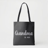 White Script Established Grandma Tasche (Vorderseite)
