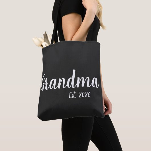 White Script Established Grandma Tasche (Von Nahem)