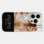 White Script Established Mom Black Customizable  Case-Mate iPhone Hülle (Rückseite (Horizontal))