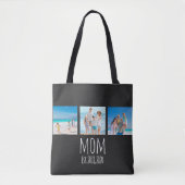 White Script Established Mom Black Tasche (Vorderseite)
