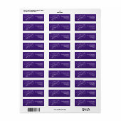 White Script Graduation Purple Return Address (Vorne)