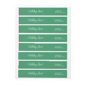 White Script Holiday Cheer Address Labels (Bogen)