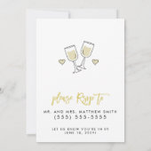 White Script Island Citrus Bachelorette Party Einladung (Rückseite)