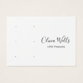 White Script Three Pair Stud Ohrring Holdings (Vorderseite)