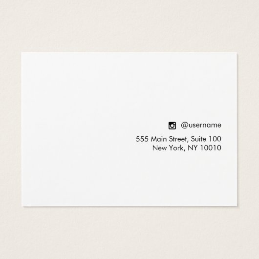 White Script Three Pair Stud Ohrring Holdings (Rückseite)