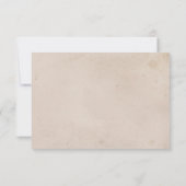 White Seashell Beach Sand Hochzeit in Urlaubsort RSVP Karte (Rückseite)