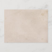 White Seashell Beach Sand Unterkunft Card Einladungspostkarte (Rückseite)