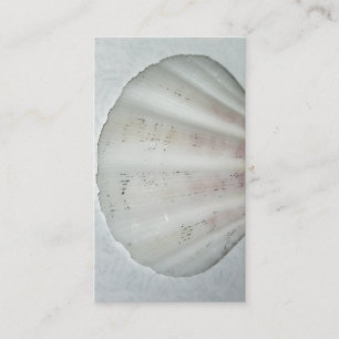 White Seashell Visitenkarte - neutrale Farben