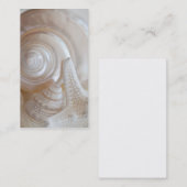 White Seashells Starfish Tropical Beach Muscheln Visitenkarte (Vorne/Hinten)