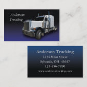 White Semi Business Card Visitenkarte (Vorne/Hinten)