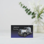 White Semi Business Card Visitenkarte (Stehend Vorderseite)