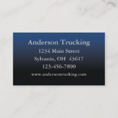 White Semi Business Card Visitenkarte (Rückseite)