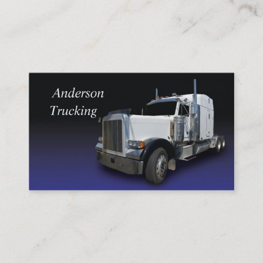 White Semi Business Card Visitenkarte (Vorderseite)