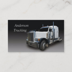 White Semi Business Card Visitenkarte