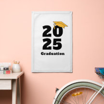 White Senior Abschluss Keepake Pennant