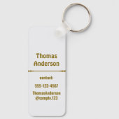 White Shades Color Blocks Schlüsselanhänger (Rückseite)