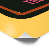 White Shaggy Hund Geburtstagsparty Poster (Ecke)