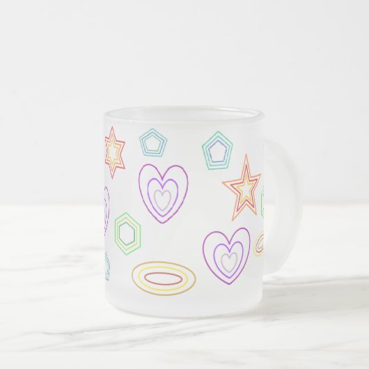 White shapes mug mattglastasse (VorderseiteRechts)