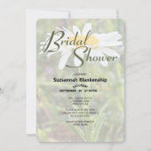 White Shasta Daisy Foto Brautparty Einladung (Vorderseite)