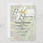 White Shasta Daisy Foto Brautparty Einladung (Vorderseite)