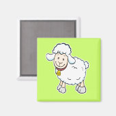 White Sheep Magnet (Vorderseite/Rückseite)